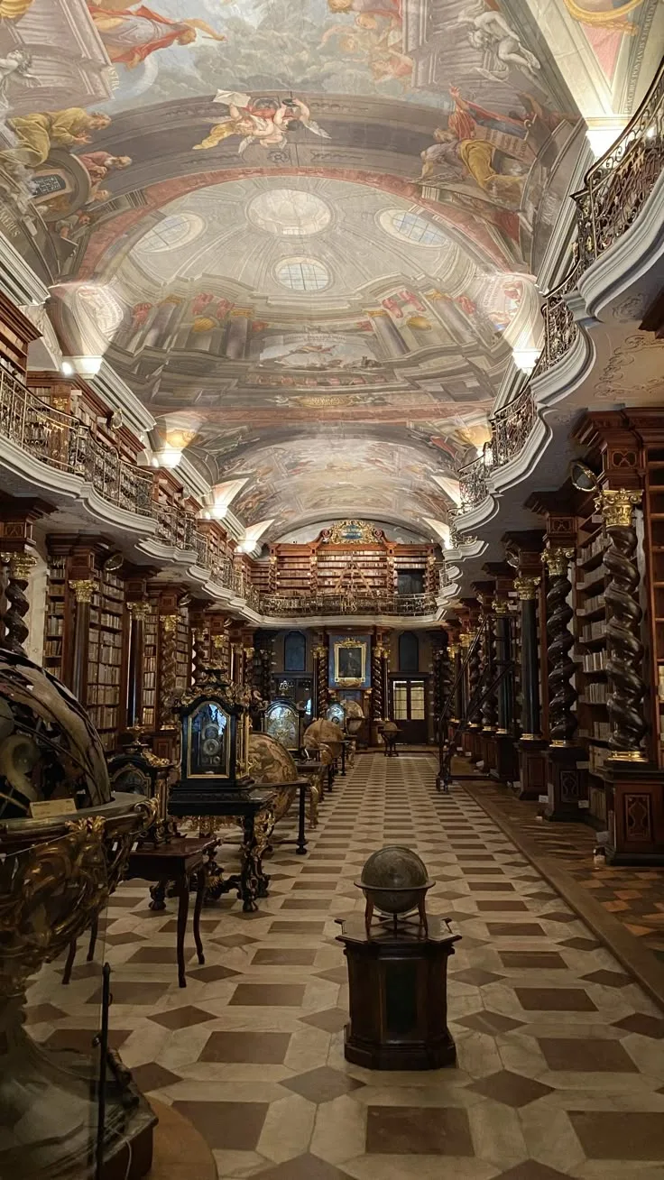 The Baroque hall of the Klementinum Library